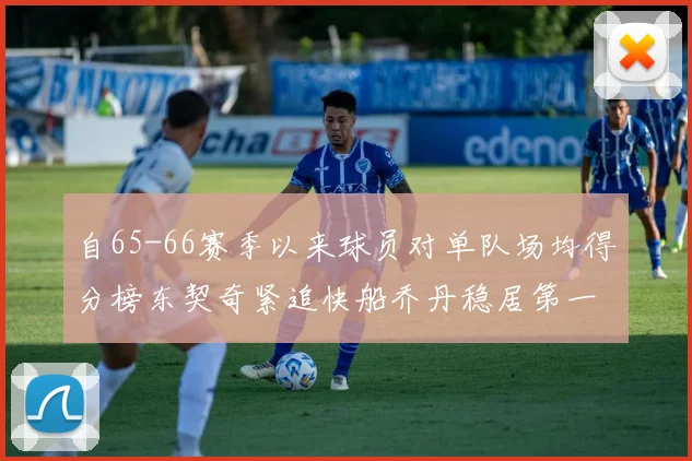 自65-66赛季以来球员对单队场均得分榜东契奇紧追快船乔丹稳居第一